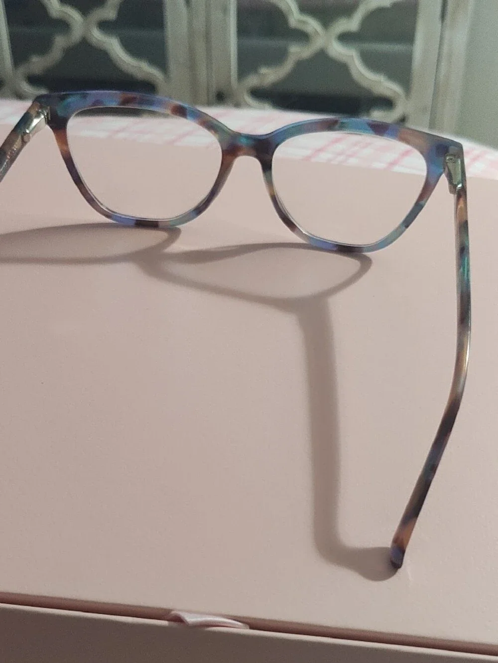Blue Tortoiseshell Cat-Eye Reading Glasses for Women